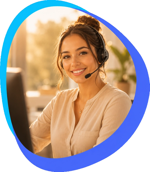 AI sales chat handling a contact center enquiry