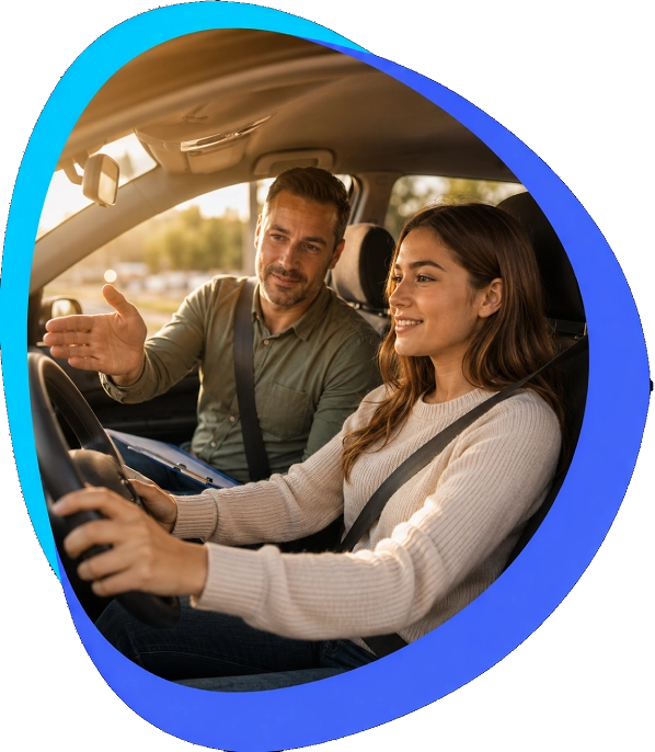 AI sales chat handling a driving school enquiry