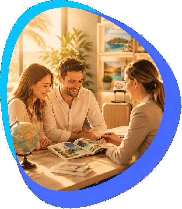 AI sales chat handling a travel trip enquiry